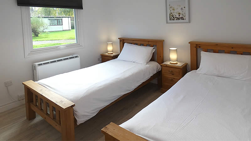 Comfortable twin bedroom